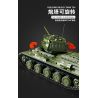 TA GAOLE T4014 4014 non  XE TĂNG T34 bộ đồ chơi xếp lắp ráp ghép mô hình Military Army TANK T34 Quân Sự Bộ Đội 2052 khối