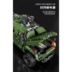 TA GAOLE T4015 4015 non  XE ĐỊA HÌNH CHIẾN BINH tỷ lệ 1:8 bộ đồ chơi xếp lắp ráp ghép mô hình  WARRIOR OFF-ROAD Kỹ Thuật Công Nghệ Cao Mô Hình Phương Tiện 3175 khối