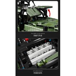 TA GAOLE T4015 4015 non  XE ĐỊA HÌNH CHIẾN BINH tỷ lệ 1:8 bộ đồ chơi xếp lắp ráp ghép mô hình  WARRIOR OFF-ROAD Kỹ Thuật Công Nghệ Cao Mô Hình Phương Tiện 3175 khối