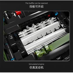 TA GAOLE T4015 4015 non  XE ĐỊA HÌNH CHIẾN BINH tỷ lệ 1:8 bộ đồ chơi xếp lắp ráp ghép mô hình  WARRIOR OFF-ROAD Kỹ Thuật Công Nghệ Cao Mô Hình Phương Tiện 3175 khối