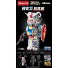 WANGAO 188002 non  GẤU CƠ GUNDAM 400% bộ đồ chơi xếp lắp ráp ghép mô hình BEAR ROBOT 1681 khối