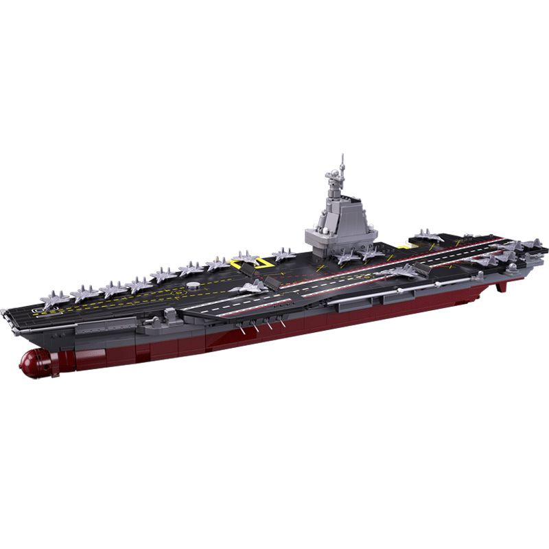 SLUBAN M38-B1188 B1188 1188 M38B1188 38-B1188 non  TÀU SÂN BAY PHÚC KIẾN 1:450 tỷ lệ 1:450 bộ đồ chơi xếp lắp ráp ghép mô hình Military Army Quân Sự Bộ Đội 1312 khối