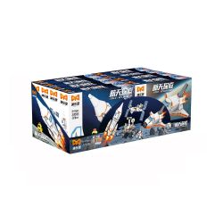 YONG LEXING 22005 non  KHÁM PHÁ KHÔNG GIAN CHUYẾN BAY 8 KẾT HỢP bộ đồ chơi xếp lắp ráp ghép mô hình Space Exploration Thám Hiểm Không Gian 874 khối