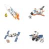 YONG LEXING 22005 non  KHÁM PHÁ KHÔNG GIAN CHUYẾN BAY 8 KẾT HỢP bộ đồ chơi xếp lắp ráp ghép mô hình Space Exploration Thám Hiểm Không Gian 874 khối