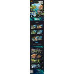 YONG LEXING 55001 non  THẾ GIỚI KHỦNG LONG 4 TỔNG HỢP bộ đồ chơi xếp lắp ráp ghép mô hình Jurassic World DINOSAUR WORLD 1666 khối