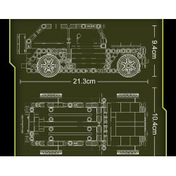 YONG LEXING 11018 non  XE ĐẦU KÉO JEEP WRANGLER bộ đồ chơi xếp lắp ráp ghép mô hình  Kỹ Thuật Công Nghệ Cao Mô Hình Phương Tiện 435 khối