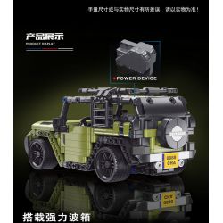 YONG LEXING 11017 non  LAND ROVER DEFENDER LÙI XE bộ đồ chơi xếp lắp ráp ghép mô hình  Kỹ Thuật Công Nghệ Cao Mô Hình Phương Tiện 522 khối