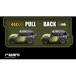 YONG LEXING 11017 non  LAND ROVER DEFENDER LÙI XE bộ đồ chơi xếp lắp ráp ghép mô hình  Kỹ Thuật Công Nghệ Cao Mô Hình Phương Tiện 522 khối