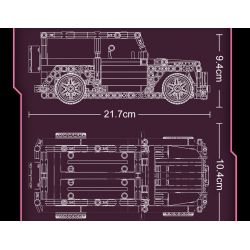 YONG LEXING 11016 non  XE LÙI BRABUS G63 bộ đồ chơi xếp lắp ráp ghép mô hình  Kỹ Thuật Công Nghệ Cao Mô Hình Phương Tiện 447 khối