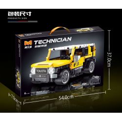 YONG LEXING 11015 non  XE ĐẦU KÉO TOYOTA CRUISER FJ bộ đồ chơi xếp lắp ráp ghép mô hình  TOYOTA LAND CRUISER Kỹ Thuật Công Nghệ Cao Mô Hình Phương Tiện 497 khối