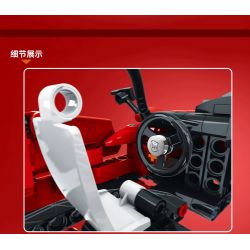 YONG LEXING 11013 non  PAGANI LÙI XE bộ đồ chơi xếp lắp ráp ghép mô hình  Kỹ Thuật Công Nghệ Cao Mô Hình Phương Tiện 454 khối