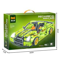 YONG LEXING 11011 non  XE ĐẦU KÉO NISSAN GTR R35 bộ đồ chơi xếp lắp ráp ghép mô hình  NISSAN GT-R R35 Kỹ Thuật Công Nghệ Cao Mô Hình Phương Tiện 437 khối