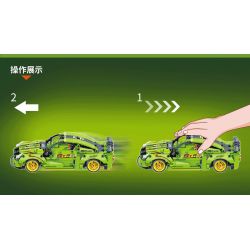 YONG LEXING 11011 non  XE ĐẦU KÉO NISSAN GTR R35 bộ đồ chơi xếp lắp ráp ghép mô hình  NISSAN GT-R R35 Kỹ Thuật Công Nghệ Cao Mô Hình Phương Tiện 437 khối