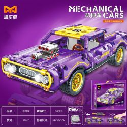 YONG LEXING 11010 non  DODGE CHALLENGER LÙI XE bộ đồ chơi xếp lắp ráp ghép mô hình  Kỹ Thuật Công Nghệ Cao Mô Hình Phương Tiện 463 khối