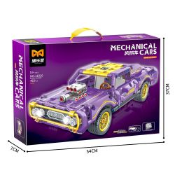 YONG LEXING 11010 non  DODGE CHALLENGER LÙI XE bộ đồ chơi xếp lắp ráp ghép mô hình  Kỹ Thuật Công Nghệ Cao Mô Hình Phương Tiện 463 khối