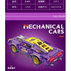 YONG LEXING 11010 non  DODGE CHALLENGER LÙI XE bộ đồ chơi xếp lắp ráp ghép mô hình  Kỹ Thuật Công Nghệ Cao Mô Hình Phương Tiện 463 khối