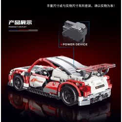 YONG LEXING 11008 non  XE KÉO AUDI TT RS bộ đồ chơi xếp lắp ráp ghép mô hình  Kỹ Thuật Công Nghệ Cao Mô Hình Phương Tiện 464 khối