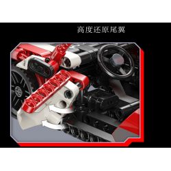 YONG LEXING 11008 non  XE KÉO AUDI TT RS bộ đồ chơi xếp lắp ráp ghép mô hình  Kỹ Thuật Công Nghệ Cao Mô Hình Phương Tiện 464 khối