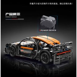 YONG LEXING 11004 non  BUGATTI VEYRON LÙI XE bộ đồ chơi xếp lắp ráp ghép mô hình  BUGATTI CHIRON Kỹ Thuật Công Nghệ Cao Mô Hình Phương Tiện 490 khối