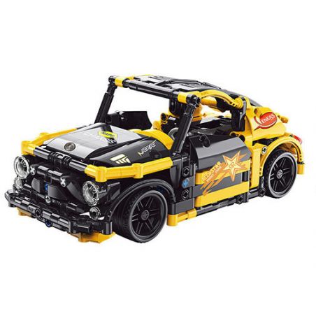 YONG LEXING 11003 non  BEETLE GRC KÉO LÙI XE bộ đồ chơi xếp lắp ráp ghép mô hình  GRC BEETLE Kỹ Thuật Công Nghệ Cao Mô Hình Phương Tiện 459 khối