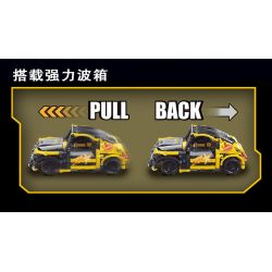 YONG LEXING 11003 non  BEETLE GRC KÉO LÙI XE bộ đồ chơi xếp lắp ráp ghép mô hình  GRC BEETLE Kỹ Thuật Công Nghệ Cao Mô Hình Phương Tiện 459 khối