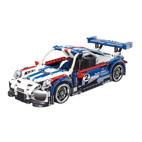 YONG LEXING 11001 non  XE KÉO PORSCHE 911 GT2 bộ đồ chơi xếp lắp ráp ghép mô hình  Kỹ Thuật Công Nghệ Cao Mô Hình Phương Tiện 450 khối