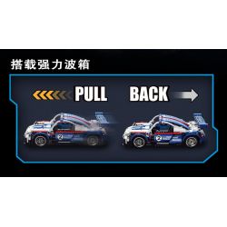 YONG LEXING 11001 non  XE KÉO PORSCHE 911 GT2 bộ đồ chơi xếp lắp ráp ghép mô hình  Kỹ Thuật Công Nghệ Cao Mô Hình Phương Tiện 450 khối