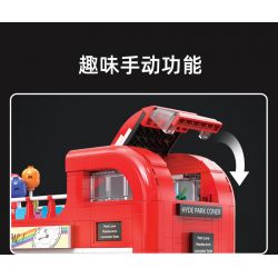 CADA DOUBLEE C59008 59008 non  XE BUÝT DU LỊCH CỔ ĐIỂN LUÂN ĐÔN bộ đồ chơi xếp lắp ráp ghép mô hình Creator Expert Chuyên Gia Sáng Tạo 1770 khối