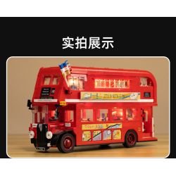 CADA DOUBLEE C59008 59008 non  XE BUÝT DU LỊCH CỔ ĐIỂN LUÂN ĐÔN bộ đồ chơi xếp lắp ráp ghép mô hình Creator Expert Chuyên Gia Sáng Tạo 1770 khối