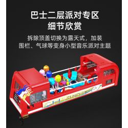 CADA DOUBLEE C59008 59008 non  XE BUÝT DU LỊCH CỔ ĐIỂN LUÂN ĐÔN bộ đồ chơi xếp lắp ráp ghép mô hình Creator Expert Chuyên Gia Sáng Tạo 1770 khối