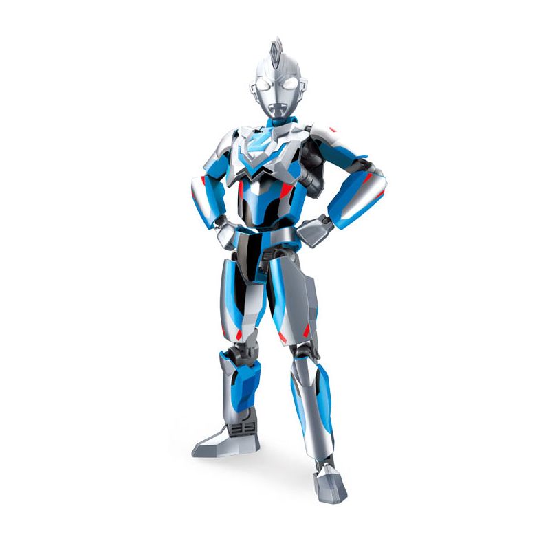 Enlighten 75018 Qman 75018 non  ULTRAMAN ZETA NGUYÊN MẪU bộ đồ chơi xếp lắp ráp ghép mô hình Vệ Binh Vũ Trụ Siêu Nhân Điện Quang
