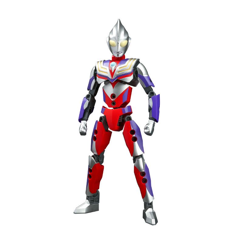 Enlighten 75017 Qman 75017 non  ULTRAMAN TIGA TỔNG HỢP bộ đồ chơi xếp lắp ráp ghép mô hình Vệ Binh Vũ Trụ Siêu Nhân Điện Quang