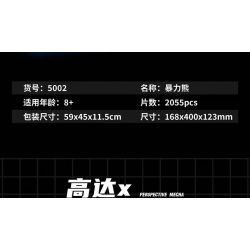 5002 non  GẤU BẠO LỰC bộ đồ chơi xếp lắp ráp ghép mô hình Movie & Game VIOLENT BEAR Phim Và Trò Chơi 2055 khối