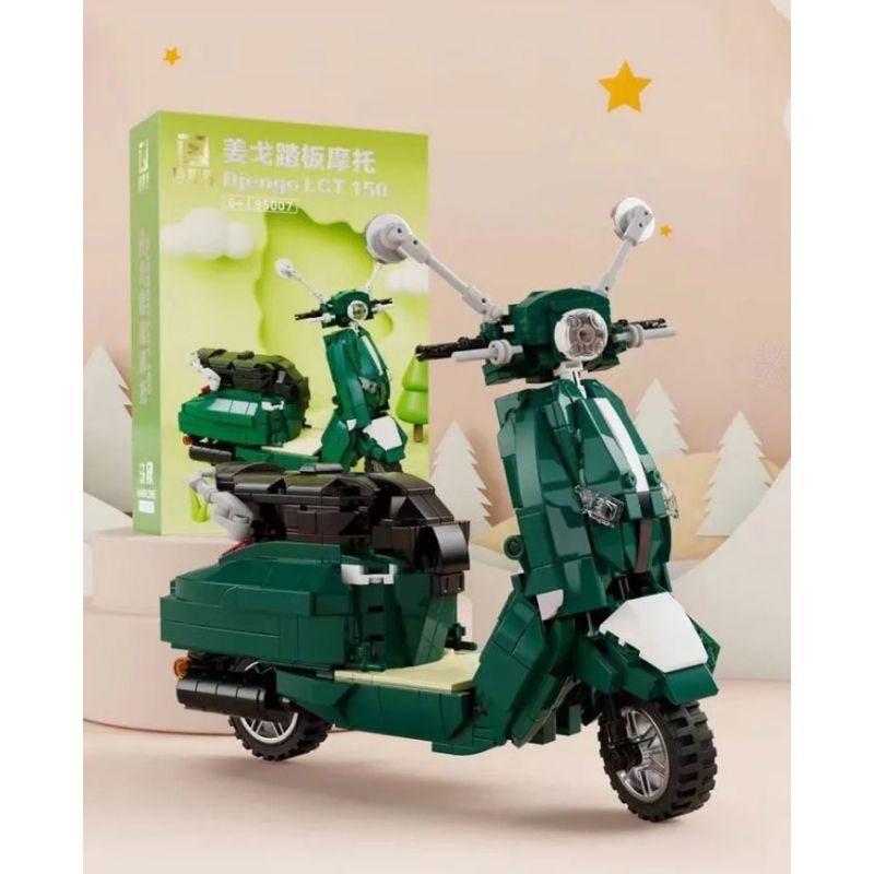 QIZHILE 85007 non  XE TAY GA DJANGO bộ đồ chơi xếp lắp ráp ghép mô hình Creator DJENGO LCT 150 Sáng Tạo