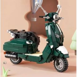 QIZHILE 85007 non  XE TAY GA DJANGO bộ đồ chơi xếp lắp ráp ghép mô hình Creator DJENGO LCT 150 Sáng Tạo