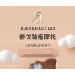 QIZHILE 85007 non  XE TAY GA DJANGO bộ đồ chơi xếp lắp ráp ghép mô hình Creator DJENGO LCT 150 Sáng Tạo