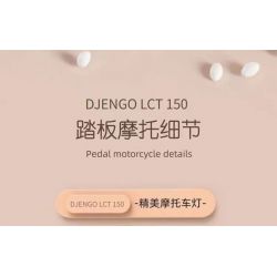 QIZHILE 85007 non  XE TAY GA DJANGO bộ đồ chơi xếp lắp ráp ghép mô hình Creator DJENGO LCT 150 Sáng Tạo