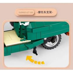 QIZHILE 85007 non  XE TAY GA DJANGO bộ đồ chơi xếp lắp ráp ghép mô hình Creator DJENGO LCT 150 Sáng Tạo