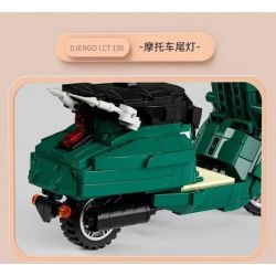 QIZHILE 85007 non  XE TAY GA DJANGO bộ đồ chơi xếp lắp ráp ghép mô hình Creator DJENGO LCT 150 Sáng Tạo