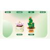 QIZHILE 92016 non  DÒNG MỌNG NƯỚC 12 LOẠI bộ đồ chơi xếp lắp ráp ghép mô hình Creator SUCCULENTS Sáng Tạo