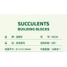 QIZHILE 92016 non  DÒNG MỌNG NƯỚC 12 LOẠI bộ đồ chơi xếp lắp ráp ghép mô hình Creator SUCCULENTS Sáng Tạo