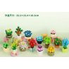 QIZHILE 92016 non  DÒNG MỌNG NƯỚC 12 LOẠI bộ đồ chơi xếp lắp ráp ghép mô hình Creator SUCCULENTS Sáng Tạo