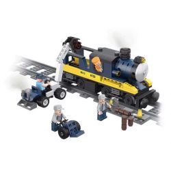 FORANGE FC3610 3610 non  TÀU CHỞ GỖ bộ đồ chơi xếp lắp ráp ghép mô hình Trains THE TRAIN Tàu Hỏa 365 khối