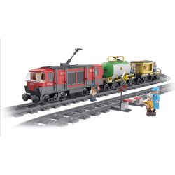 FORANGE FC3615 3615 non  TÀU KHÁCH LIÊN TỈNH bộ đồ chơi xếp lắp ráp ghép mô hình Trains THE TRAIN Tàu Hỏa 854 khối