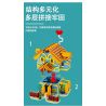 MorkModel 031053 Mork Model 031053 non  BIỆT THỰ TÌNH YÊU bộ đồ chơi xếp lắp ráp ghép mô hình TOONCITY TOWNHOUSE 2410 khối