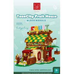 MorkModel 031052 Mork Model 031052 non  CỬA HÀNG HOA QUẢ bộ đồ chơi xếp lắp ráp ghép mô hình TOONCITY FRUIT HOUSE 1638 khối