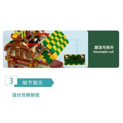 MorkModel 031052 Mork Model 031052 non  CỬA HÀNG HOA QUẢ bộ đồ chơi xếp lắp ráp ghép mô hình TOONCITY FRUIT HOUSE 1638 khối