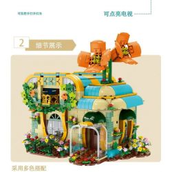 MorkModel 031051 Mork Model 031051 non  CỬA HÀNG HOA bộ đồ chơi xếp lắp ráp ghép mô hình TOONCITY FLORIST 2102 khối