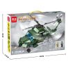 MINGDI K0169 0169 non  TRỰC THĂNG VŨ TRANG ZHI-20 bộ đồ chơi xếp lắp ráp ghép mô hình Military Army Z-20 ARMED HELICOPTER Quân Sự Bộ Đội 369 khối