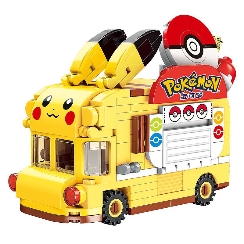 KEEPPLEY K20214 20214 non  XE CHỌC BÓNG MINI PHONG CÁCH PIKACHU bộ đồ chơi xếp lắp ráp ghép mô hình Pokémon POKEMON